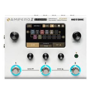 Cables Hotone Ampero II Guitar Bass AMP Modellering IR -skåp Simulering Multieffects Pedal Processor (Chinese Standard Adapter)