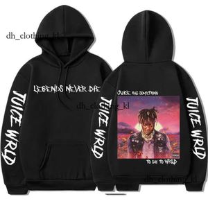 Mens Juice Hoodies Designer Felpa del rapper Men Women Telt Shirt Felone Fashion Hip Hop harajuku Juicewrlds Pallover casual con cappuccio Black 946