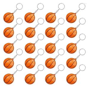 Dekorativa figurer basketboll nyckelringar för pojkar svamp nyckelringar 20 pack mini nyckelchain modesporten bilkedja