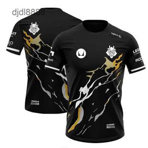Herren-T-Shirts Sommer 3D-Print T-Shirts G2 Game National Team Uniform Schnelle Trocken-T-Shirt E-Sport-Fans Kurzarm Mode übergroße Tops