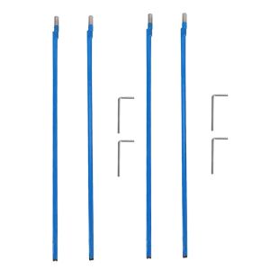 Kable 4PCS Dwukierunkowy typ pręta Guitar Rod Stal 9 x 440 mm Blue