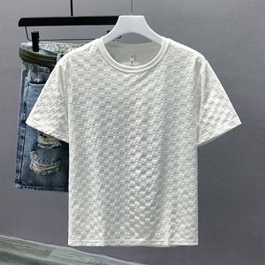 2024 Designer Moda Top de alta qualidade Roupas comerciais Detalhes de colarinho bordado Camisa de manga curta Tee M-4xl