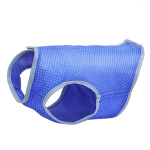 Hundkläder Ukcoco Pet Cooling Ice-Cooling Clothes Mesh Vest med bandstorlek S blå