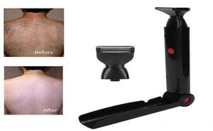 Electric Back Hair Shaver Trimmer Machine Long Handle USB Folding Double Sided Back Body Hair Leg Removal Tool H2204226041711