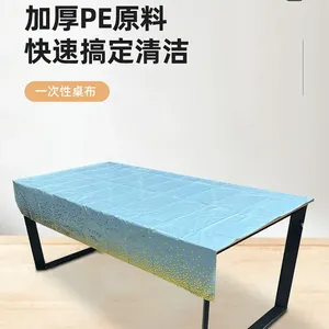 Panno da tavolo all'ingrosso in metallo in metallo in alluminio di plastica in plastica tovaglia usa e getta Table_AN3633