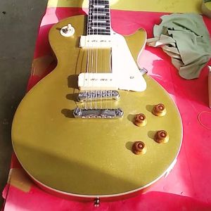 Chitarra oem china oem factory personalizzata Goldtop ebano chitarra elettrica