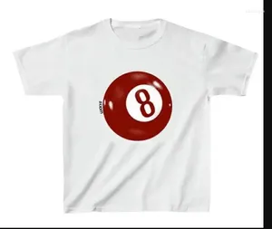 Kvinnors T-skjortor Casual Graphic T-shirt Slim Fit Letter Number Print Round Neck Short Sleeve Tops för sommaren