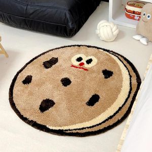 Carpets Tufting Cookies Carpet Children Bedroom Rug Soft Cartoon Living Room Mat Floor Pad Doormat Aesthetic Kawaii Home Nursery Decor