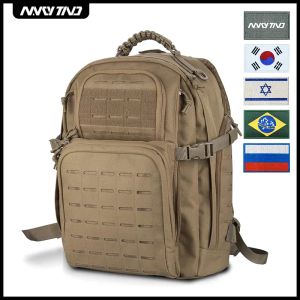 Backpacks Men's Tactical Backpack Molle System Army Military Assault Pack Outdoor for Hunting Accessories 3P Gun Case 45L Khaki Hiking