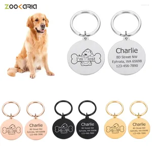Dog tag personalizzato ID Pet Cuppy Bone Distintivo Nome personalizzato Free Inciso per Collar Cats Candant Lucky Medal Accessori