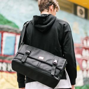 Day Packs Classic Messenger Bag Large Nylon Courier School Commuter Bike Shoulder Fits 15 Inch Laptop For Men