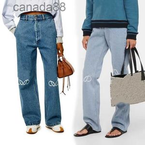 Designer Womens Jeans Ankunft High Wailstreet Patch Sticked Dekoration Casual Blue Straight Denim Pants S-5xl ADE8