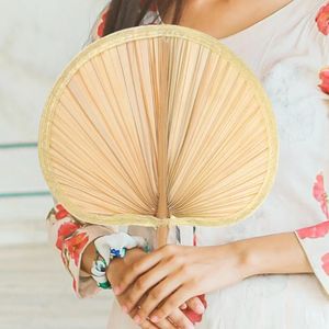 Decorative Figurines Cattail Fan Banana Leaves Wall Fans Decor Handmade Cooling Chinese Wedding Hand- Held