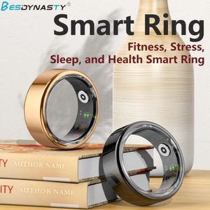 Smart Ring Multifunktionaler Schritt Gesundheit Tracker Herzfrequenzblut Sauerstoff Monitor wasserdichte Männer Frauen Schlaf Fitness 240415