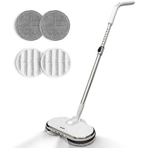 MOP elétrico sem fio para limpeza de piso Alfabot WS24 Spin com pulverizador de água e farol de LED 240408