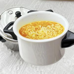 Mugs Pressure Cooker Cup Modeling Bowl Hushåll Ceramic Bizar Cooking Water Instant Noodles Mugg