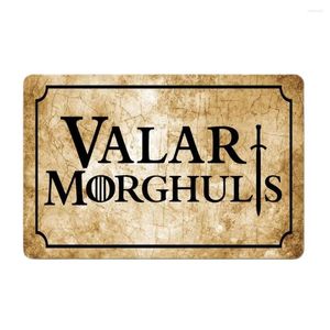 Mattor Valar Morghulis Doormat Outdoor Porch Patio Front Floor Christmas Halloween Holiday Rug Decor Home Door Mat Mat Mat