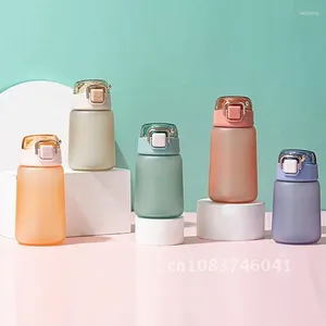 물병 400ml/500ml 어린이를위한 작은 병 플라스틱 학생 BPA 무료 휴대용 등반 야외 음주