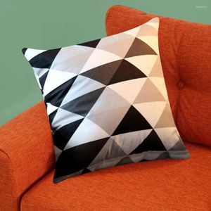 Pillow Case Cover Decor Fade-resistant Geometric Print Pillowcase Soft Durable With Hidden Zipper For Stylish