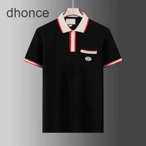 Polos Shirt Designer Polos Shirt per uomo Focusta Focusta Snake Snake Gridore Little Api Stampa abbigliamento Abbigliamento Tee Black and White T ARNJ