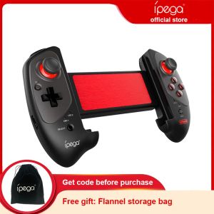 Gamepads ipega pg9083s mobil bluetooth gamepad kablosuz joystick pubg android iOS tv kutusu için oyun denetleyicisini tetikler