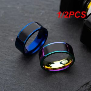 12PCS Smart Ring Fashion Multifunctional Intelligent Wearable Connect Equipment For IOS Android Phone With NFC Function 240415