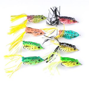 Fiske tackla konstgjorda Ray Frog Bass Pesca Lure för sötvattenfiske 135 g 6 cm toppvatten mjuka betar4955964