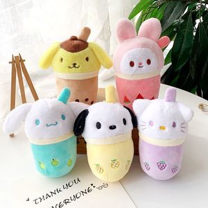 New Milk Tea Cup Plush Toy Pendant Pacha Dog Cartoon Keychain Bag Pendant