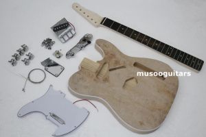 Cables PROJECT ELECTRIC GUITAR BUILDER KIT DIY WITH ALL ACCESSORIES WITH ASH BODY