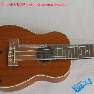 Pegs ukulele gitar klavye, perde, köprü, artikülasyon noktası konumlandırma şeffaf akrilik şablon gitar yapma kalıpları