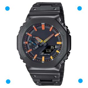 Casioak Sports Digital Quartz Men's Watch GM-B2100 LED LED Dial Função Função Full World Time Série de Oak Impermeável 431