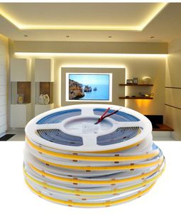 COB LED Strip Light عالية الكثافة FOB مصابيح LED مرنة RA90 3000K 4000K 6000K شريط LED DC12V 24V 5MLOT2442351