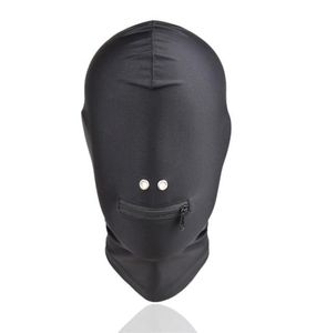 Fetish Bdsm Bondage Sex Hoods Flexible Head Mask Erotic Play Gear Slave Torture Trainer Adult Sex Toys for Women Black GN3124000422163621