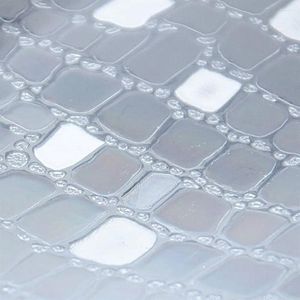 Window Stickers 200cm Long No-Glue Opaque Mosaic Frosted Decorative Films PVC Static Cling Self Adhesive Privacy Glass