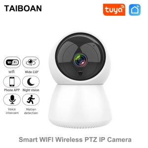 Sistema Taiboan 1080p HD WiFi Tuya Câmera interna Monitor de bebê Monitor de vigilância Night Vision IP Camera Home Security for Smart Life App