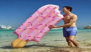 Uppblåsbara flottörrör flytande radglassform vuxna barn simning pool leksakssäng för sommarfest strandvatten spel1674282