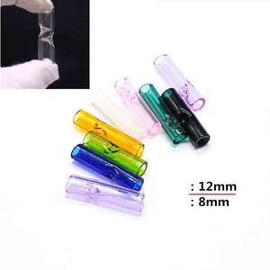 Mini Glass Filter Tips Round mouthpiece 30mm 35mm Smoking Accessories for Dry Herb Tobacco Cigarette Holder Thick Pyrex Water bong oil rigs hookahs