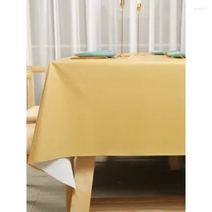 Table Cloth Tablecloth Pure Color Waterproof And Oil Disposable Rectangular PVC Mat_AN982