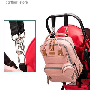 Blöja väskor blöja väska multifunktionell mamma väska USB laddning vattentät baby ryggsäckar god kvalitet blöja väska mödrar barnväska l410