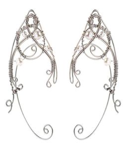 Ear Cuff 2Pcs Fashion Elf Ear Cuffs Ear Hook Clip On Earrings Jewelry Gift for Women 2211081419274
