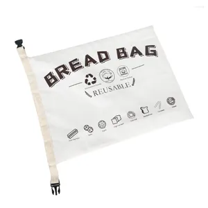 Depolama torbaları yeniden kullanılabilir pamuklu ekmek 17 