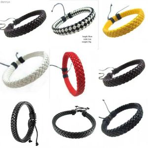 Altri bracciali braccialetti unisex in pelle unisex per donne corda di cuffia bracciale maschi