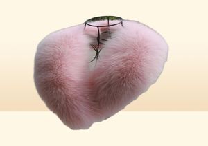 Vero inverno New Pink Fox Scarf Coat Jket Shawl femmina femmina Furry Furry Collar Y2010074621202
