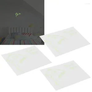 Adesivos de janela 3pcs adesivo de decalque luminoso decoração fofo animal para interruptor de parede removível