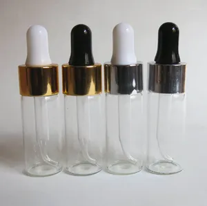 Storage Bottles Wholesale Glass Bottle With Pipette Dropper 10 Ml 1/3 Oz Clear E Liquid Packaging Container