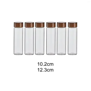 Storage Bottles 6 Pieces Coffee Food Container Kitchen Canister Bean Tubes For Cafe Countertop