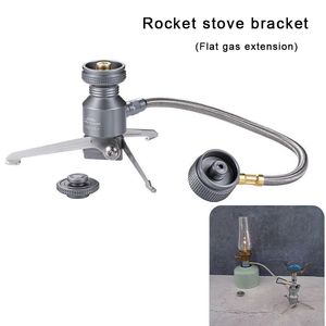 Campingmoon tripod bütan teneke kutu adaptörü gaz soba lambası bağlantı tankı standı 240412