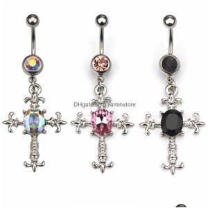 Navelklockknapp ringer Yyjff D0482 Belly Stud Mix Colors Drop Leverans smycken Body Dhogx