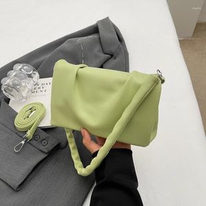 Totes 2024 Frühling PU Leder Frauen Designer Unterarm Handtasche kurzer Griff Luxus ein Schulter -Crossbody -Taschen