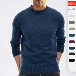 秋と冬の男性の長袖のアンダーレイセーターメンズ肥厚したニットウェアハイネックセーター